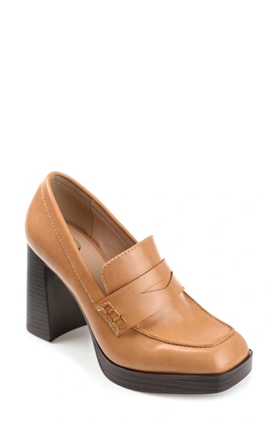 JOURNEE COLLECTION JOURNEE COLLECTION EZZEY PLATFORM PENNY LOAFER PUMP