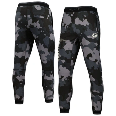 The Wild Collective Unisex  Black Green Bay Packers Camo Jogger Trousers