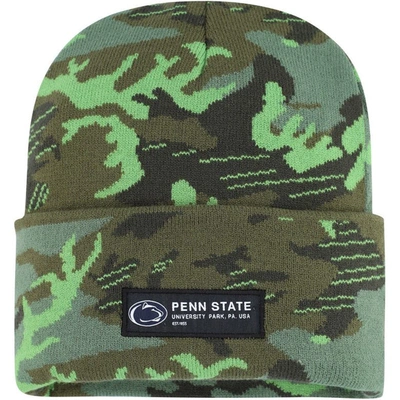 NIKE NIKE CAMO PENN STATE NITTANY LIONS VETERANS DAY CUFFED KNIT HAT