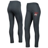CONCEPTS SPORT CONCEPTS SPORT CHARCOAL OHIO STATE BUCKEYES UPBEAT SHERPA LEGGINGS
