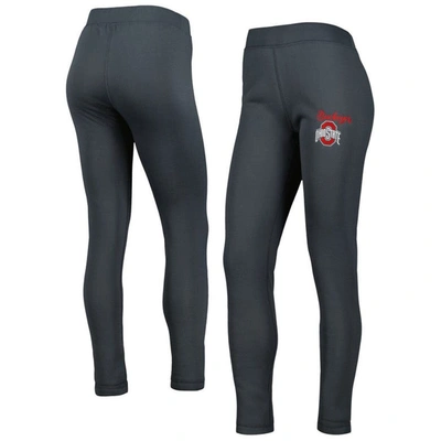 Concepts Sport Charcoal Ohio State Buckeyes Upbeat Sherpa Leggings