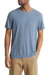 Nn07 Aspen Slub Cotton-jersey T-shirt In Swedish Blue