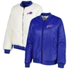 G-iii 4her By Carl Banks Women's  Oatmeal, Royal Buffalo Bills Switchback Reversible Full-zip Jacket In Oatmeal