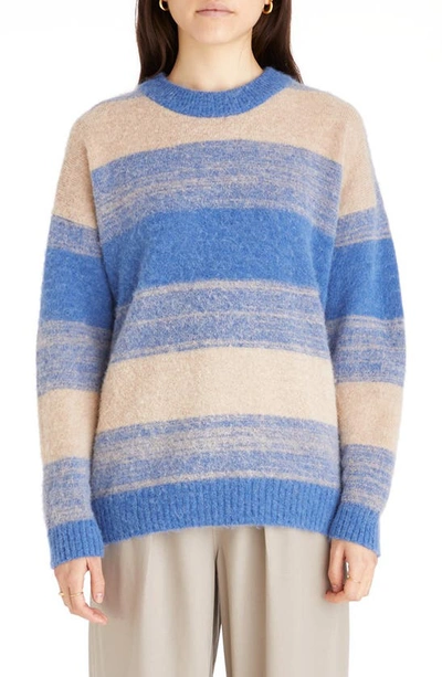 Madewell Otis Space Dye Pullover Sweater In Sky Spacedye