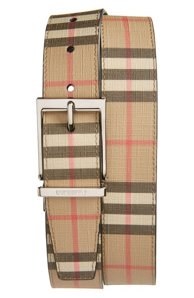 Burberry Louis Belt In Archive Beige