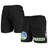 PRO STANDARD PRO STANDARD BLACK GOLDEN STATE WARRIORS MESH CAPSULE SHORTS