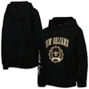 Tommy Hilfiger Black New Orleans Saints Becca Drop Shoulder Pullover Hoodie In Black