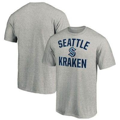 Fanatics Branded Heathered Gray Seattle Kraken Big & Tall Victory Arch T-shirt