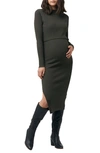 RIPE MATERNITY RIPE MATERNITY NELLA LONG SLEEVE RIB MATERNITY DRESS