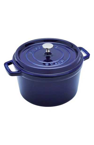 Staub 5-quart Enameled Cast Iron Tall Cocotte In Blue