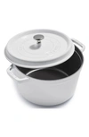 Staub 5-quart Enameled Cast Iron Tall Cocotte In White