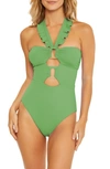 Soluna Buckle Up One-piece Swimsuit In Stem