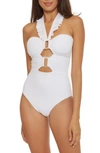 Soluna Buckle Up One-piece Swimsuit In White