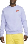 Nike Have A  Day Crewneck Sweatshirt In Light Thistle