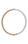 Jenny Bird Le Tome Sofia Disc Choker Necklace In Two Tone