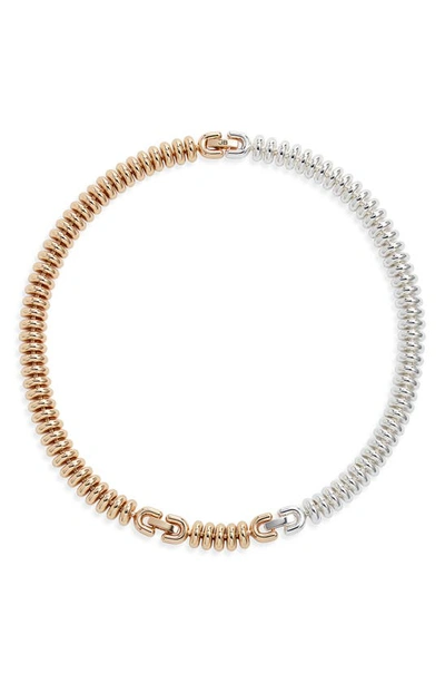 Jenny Bird Le Tome Sofia Disc Choker Necklace In Two Tone