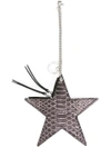 DIESEL DIESEL STAR KEYRING - METALLIC,STARRX04347P117011921091