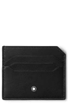 Montblanc Meisterstuck Selection Soft Card Holder 6cc In Black