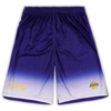Fanatics Branded Purple Los Angeles Lakers Big & Tall Fadeaway Shorts In Purple