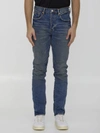 PURPLE BRAND LIGHT-BLUE DENIM JEANS