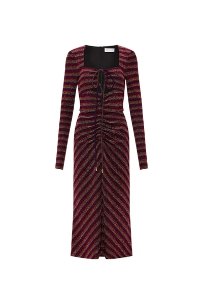Rebecca Vallance Aisha Midi Dress In Violet