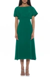 Alexia Admor Lottie Dolman Sleeve Dress In Green