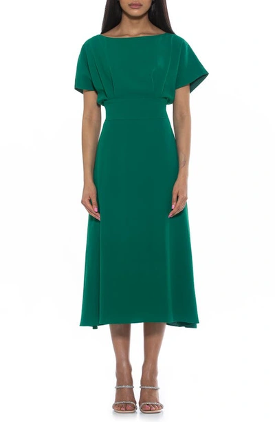 Alexia Admor Lottie Dolman Sleeve Dress In Green