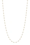 ARGENTO VIVO STERLING SILVER ALL AROUND BEAD CHAIN NECKLACE