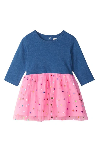 Hatley Baby Girl's & Little Girl's Mixed Media Dress In Bluepink