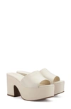 Larroude Women's Miso Slip On Platform Sandals In Ivory