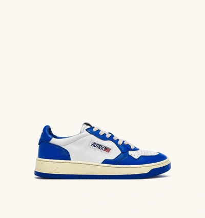 Autry Logo Low Sneakers In Princess Blue