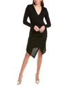 Bcbgmaxazria Midi Dress In Black