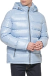 GUESS HOODED SOLID PUFFER JACKET