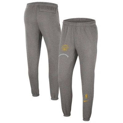 Nike Golden State Warriors Courtside City Edition  Men's Nba Fleece Pants In Grey