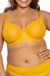 CURVY COUTURE FULL FIGURE MESH UNDERWIRE BRA