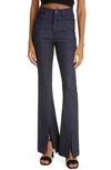 Cinq À Sept Cinq A Sept Shanis Split High Rise Flare Jeans In Indigo In Indigo