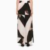 Alexander Mcqueen Painterly-print High-waisted Trousers In Multicolor