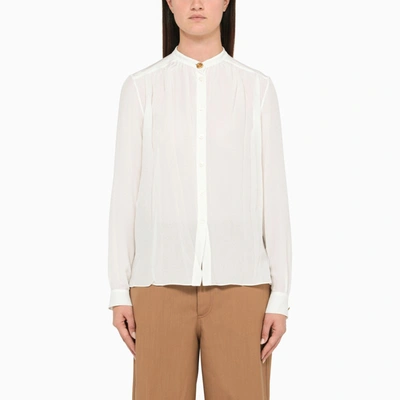 Marni Silk Chiffon Button-down Shirt In White