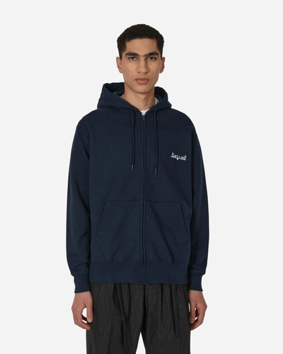 Sequel Zip-up Hooded Sweatshirt In Blue