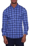 TAILORBYRD TAILORBYRD MULTI GINGHAM KNIT WOVEN WEEKEND SHIRT