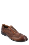Thomas & Vine Thomas And Vine Odin Plain Toe Oxford Shoe In Cognac