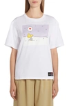 Moncler X Peanuts® Woodstock Graphic Tee In Bianco