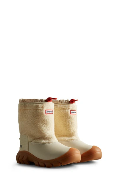 Hunter Kids White Wanderer Big Kids Boots In Wwt White Willow/ror