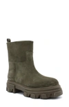 Gia Borghini Ginevra Womens Calf Suede Short Ankle Boots In Mud