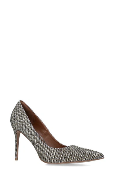 Kurt Geiger Belgravia Crystal-embellished Woven Courts In White