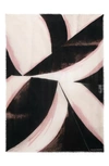 Alexander Mcqueen Abstract Cashmere Scarf In 1078 Black/ Ivory