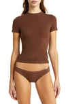 Skims Fits Everybody T-shirt In Cocoa
