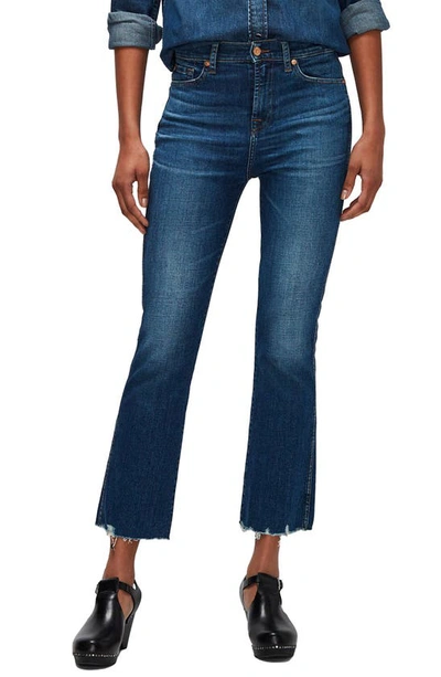 7 For All Mankind Slim Kick High-rise Jeans In Highline