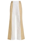Fabiana Filippi Wide-leg Color-block Pants Side Pockets In Multicolor