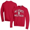 Champion Red Nc State Wolfpack High Motor Pullover Sweatshirt In Red